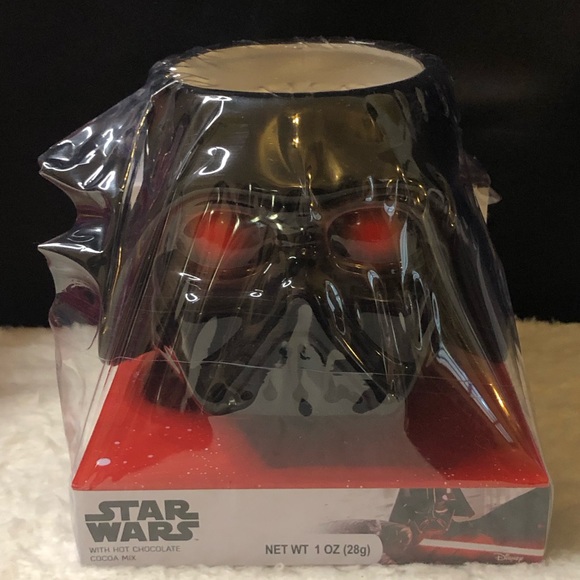 New Star Wars Darth Vader Red Eyes Collectors Mug W/Hot Chocolate By Galerie - Picture 1 of 6